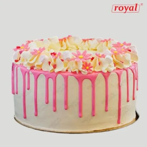 Pink Floral Cake; pink floral cake in bd; pink floral cake near me