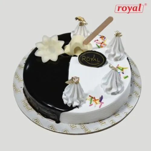 Choco Vanilla Cake; choco cake; Choco Vanilla Cake Design; Chocolate Vanilla Cake; Choco Vanilla Cake Design in BD; orange vanilla cake; vanilla birthday cake; choco cake in Mymensingh; choco vanilla;