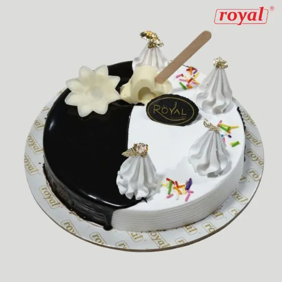 Choco Vanilla Cake; choco cake; Choco Vanilla Cake Design; Chocolate Vanilla Cake; Choco Vanilla Cake Design in BD; orange vanilla cake; vanilla birthday cake; choco cake in Mymensingh; choco vanilla;